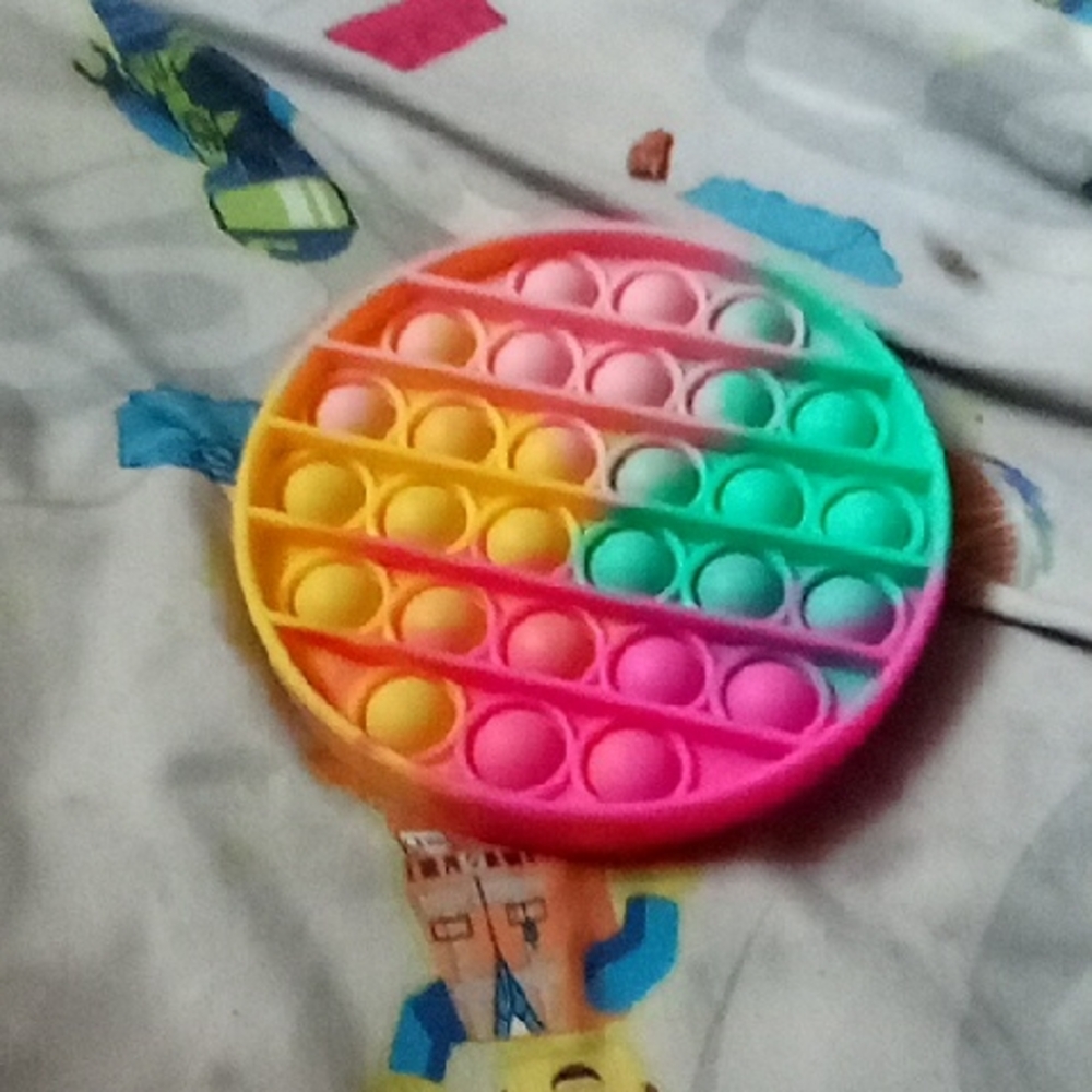 Colorful Round Pop It Sensory Toy